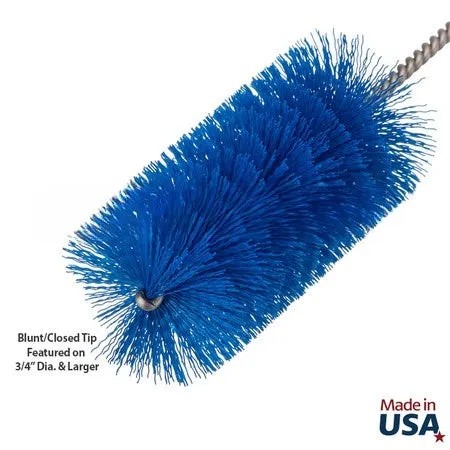 24" Hygienic Tube Brushes - Polyester/Stainless Steel (6 pack)