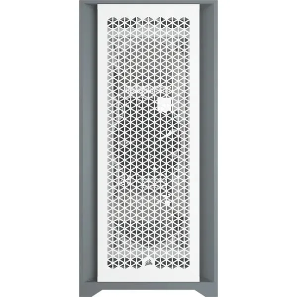 5000D Airflow Tempered Glass Mid-Tower; White - 4x3.5''; 2x2.5''; Up to 360mm Liquid Coolers - ATX Chassis