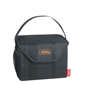 6 CAN COOLER CHARCOAL PLAID