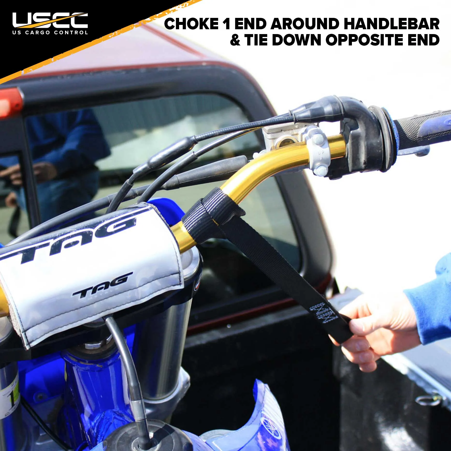 6' Tie Down Kit for 2 Motorcycles - Aluminum