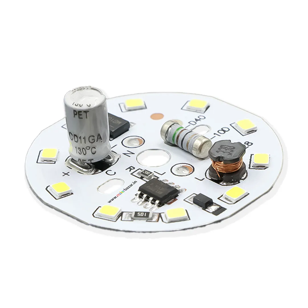 9W 220VAC Alpha White 40mm DOB LED