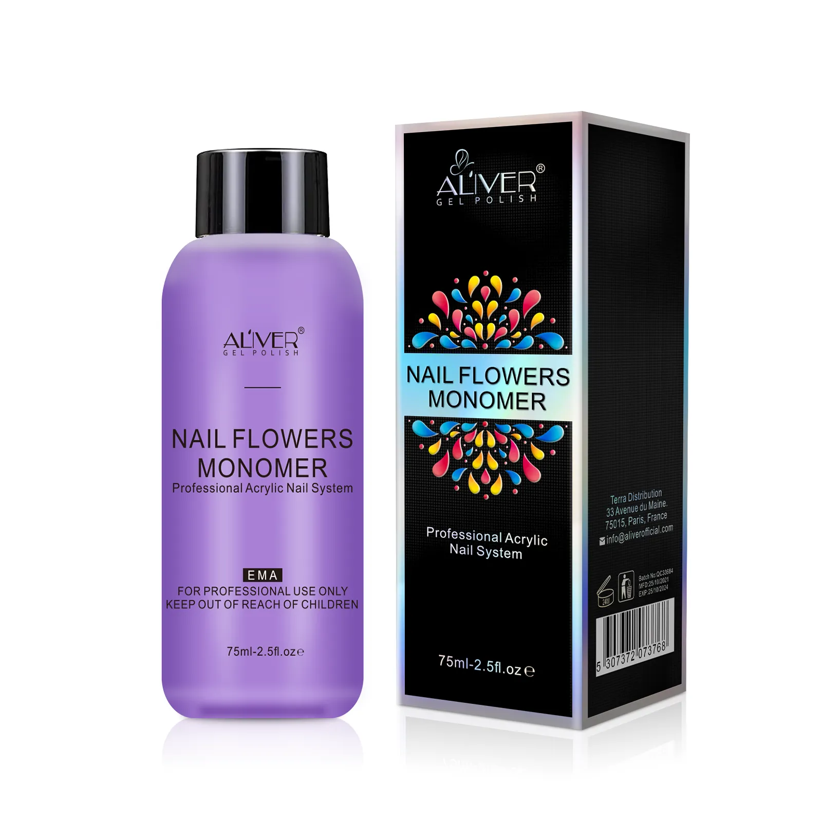 Acrylic Nail Powder Liquid 75ml/120ml
