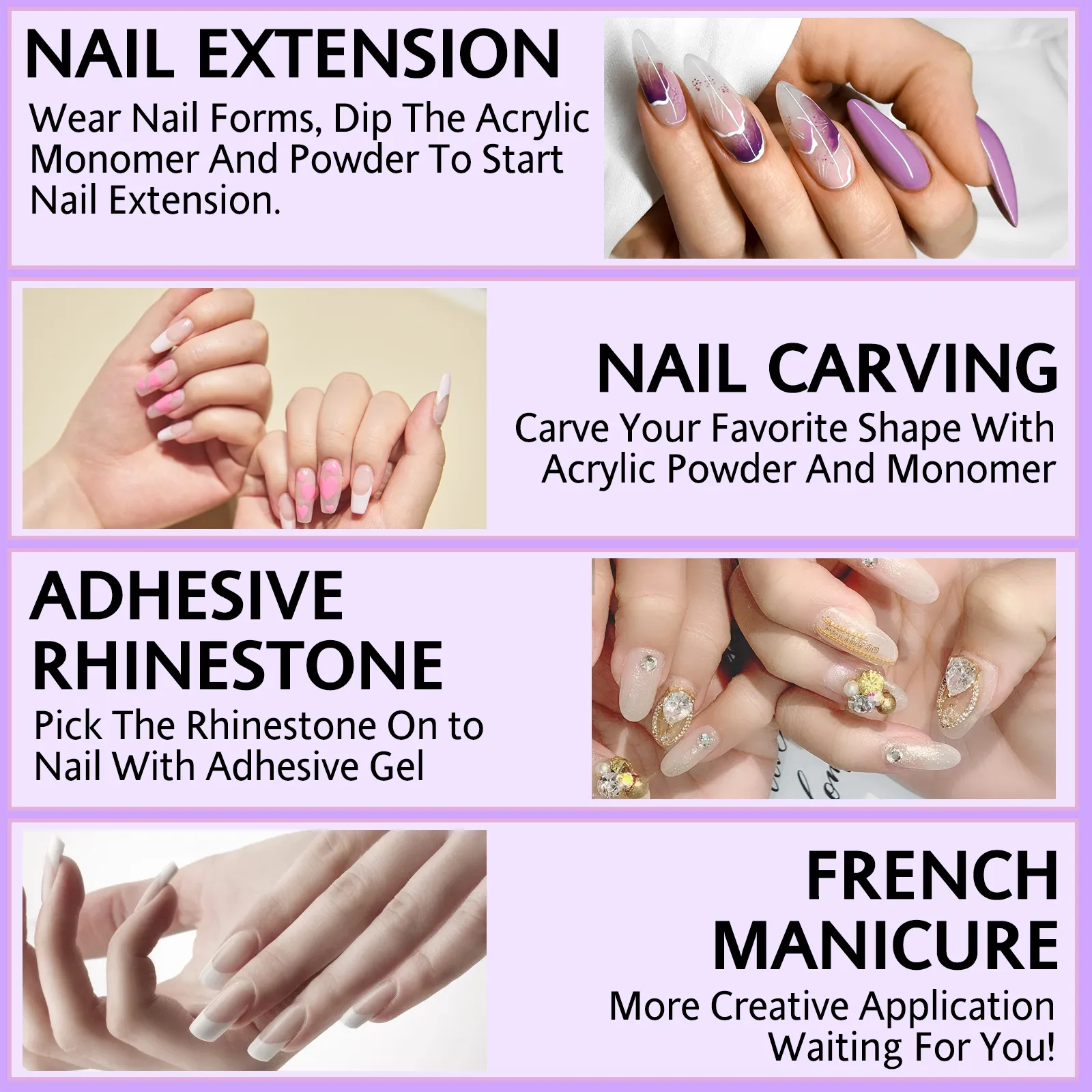 Acrylic Nail Powder Liquid 75ml/120ml