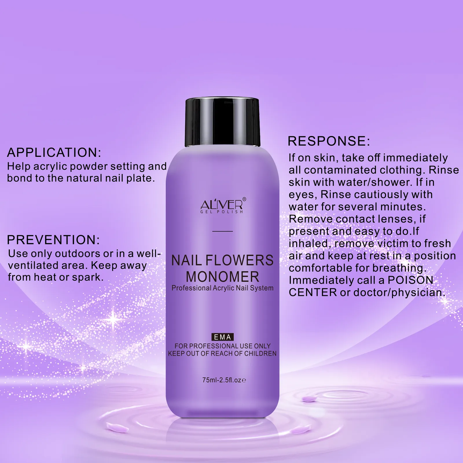 Acrylic Nail Powder Liquid 75ml/120ml