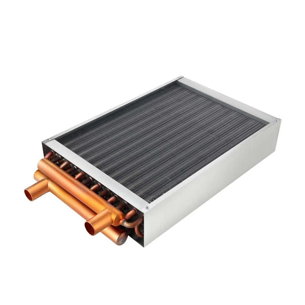 Air to Water Heat Exchanger 20x20 1" Copper Ports