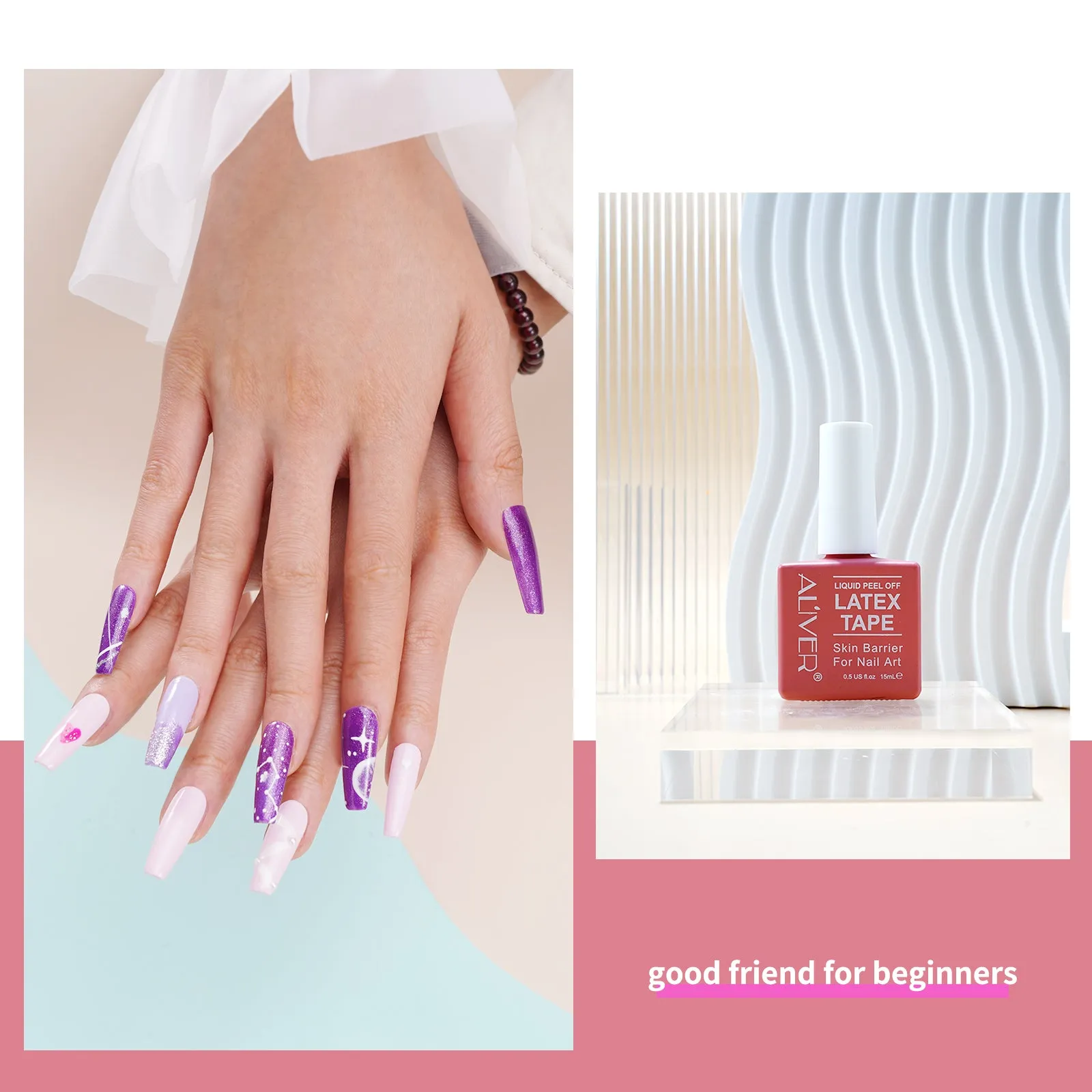 Aliver Liquid Latex Tape, nail polish barrier protector