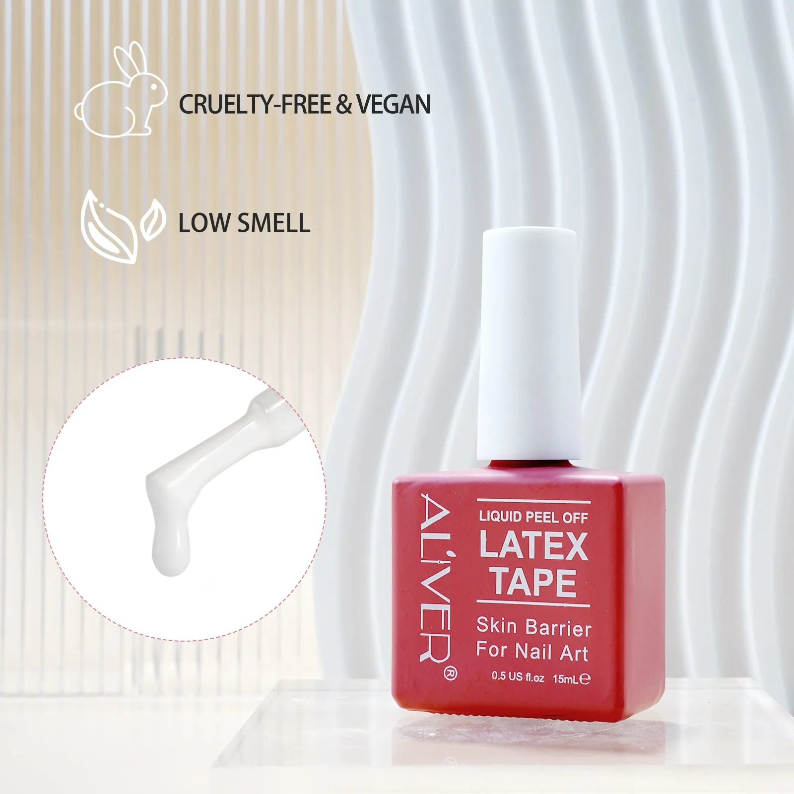 Aliver Liquid Latex Tape, nail polish barrier protector