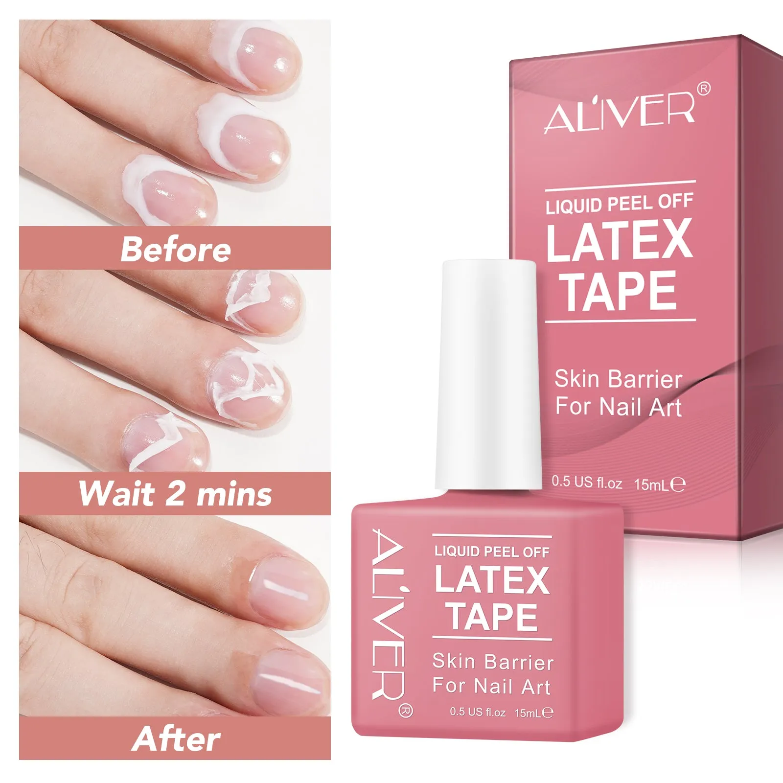 Aliver Liquid Latex Tape, nail polish barrier protector