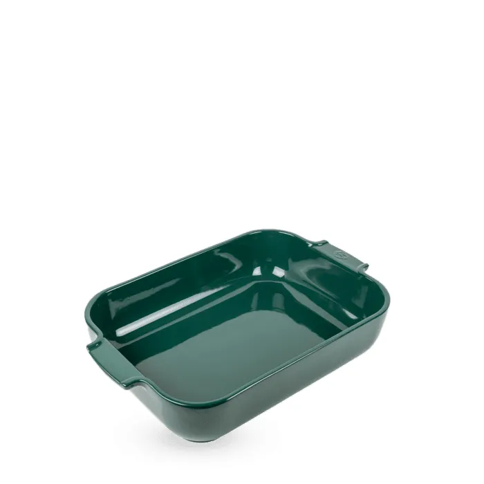 Appolia Ceramic Rectangular Baking Dish, Green Forest