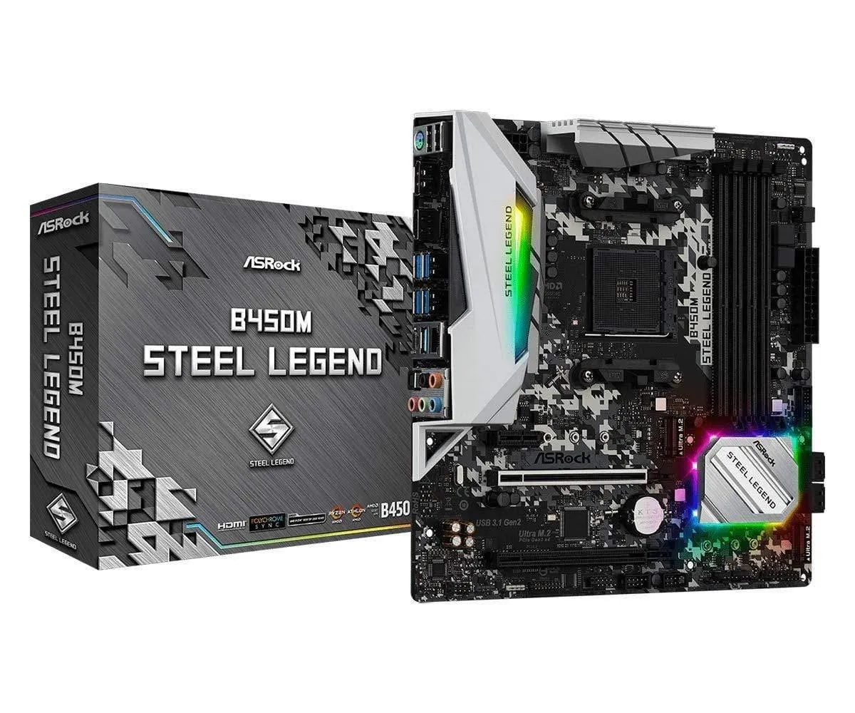 ASRock B450M Steel Legend Motherboard