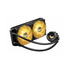 ASUS TUF Gaming LC 240 RGB All-In-One Liquid CPU Cooler with Aura Sync and Dual TUF 120mm RGB Radiator Fans