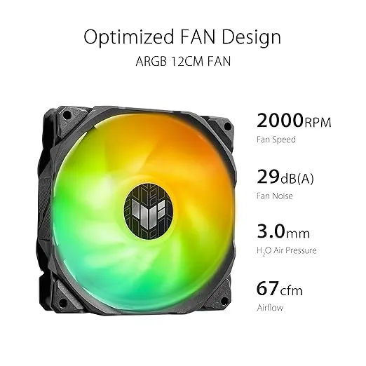 ASUS TUF Gaming LC II 360 ARGB AIO CPU Cooler: Aura Sync, 3X TUF 120mm ARGB Fans
