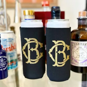 Black Neoprene Slim Can Coolers