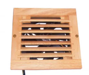 CabCool 1201W Lite 5 volt Single 120mm Fan Cooler Kit with Wood Grill for Cabinet / Home Theater