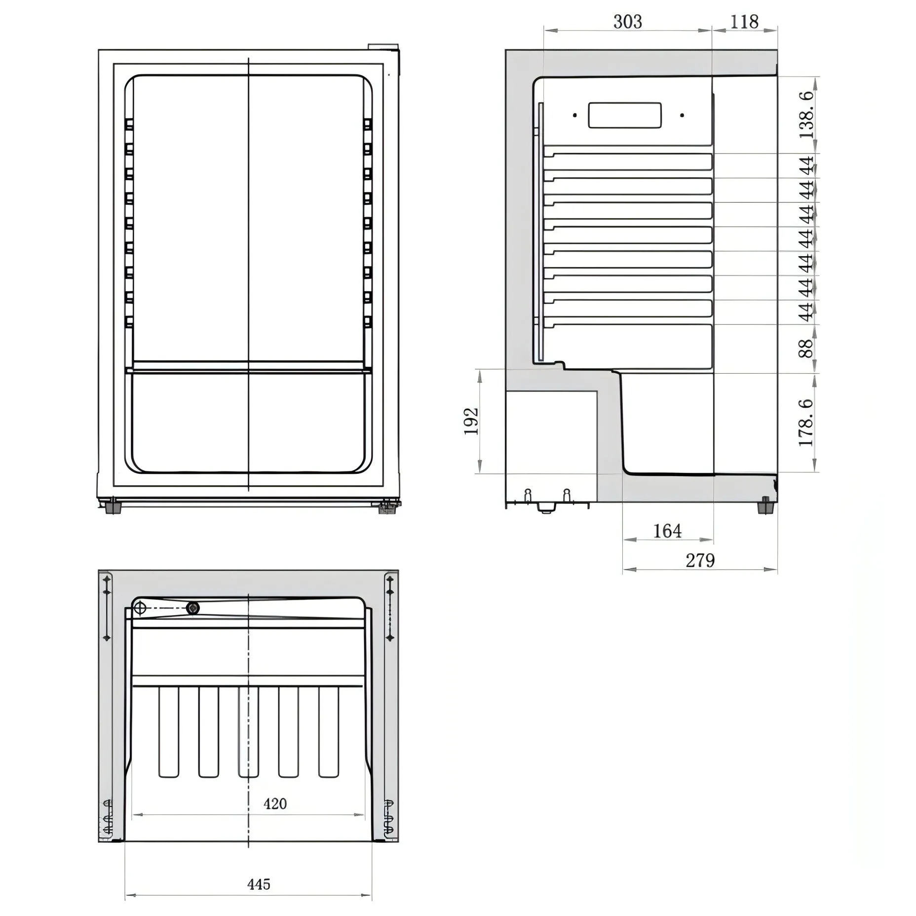 Cavin - Freestanding Beer Cooler - Polar Collection 115L