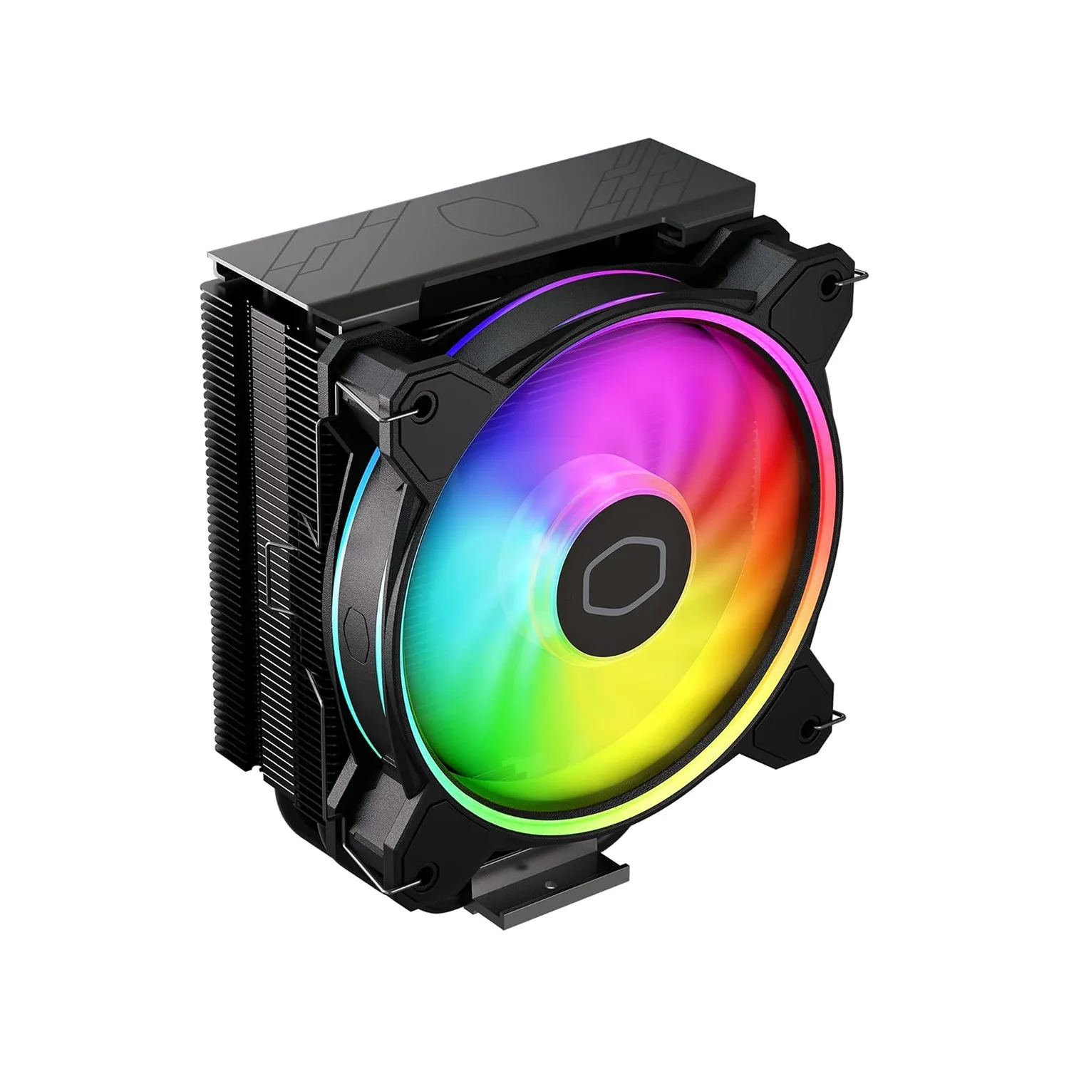 Cooler Master Hyper 212 Halo ARGB Air Cooler, Intel/AMD, 4 Heat Pipes, Rifle Bearing Fan, Compact 154mm Height, Black