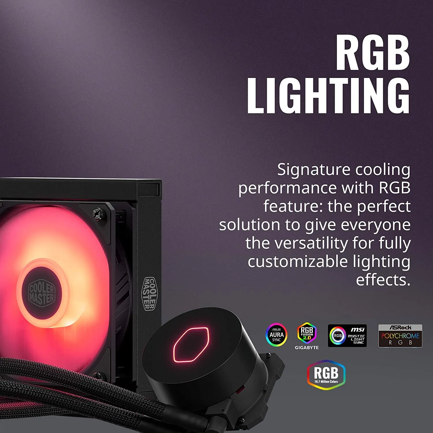 Cooler Master Hyper 212 LED Turbo White Edition CPU Cooler with 2 PWM fans with White LEDs - White - RR-212TW-16PW-R1