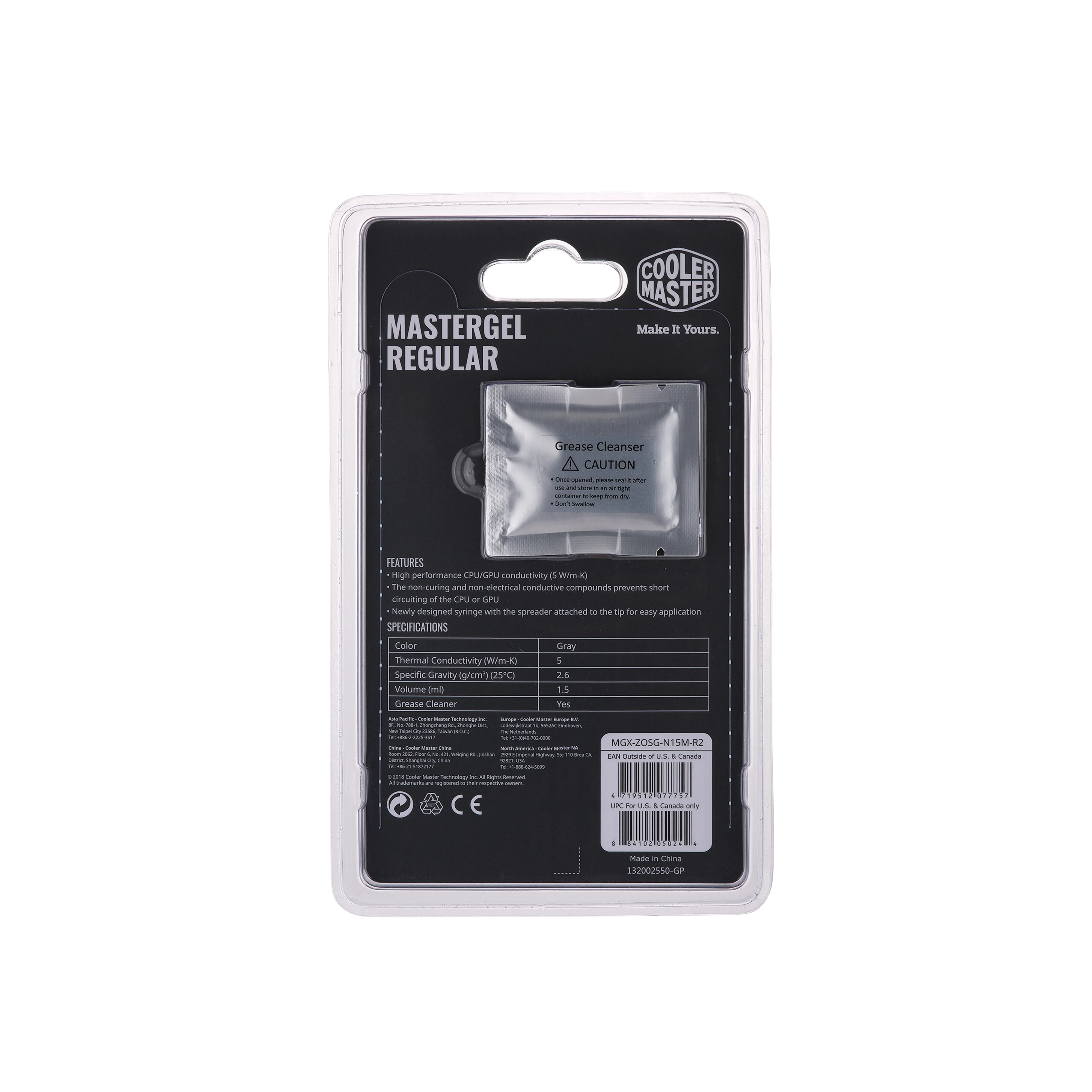 COOLER MASTER MASTERGEL REGULAR THERMAL PASTE