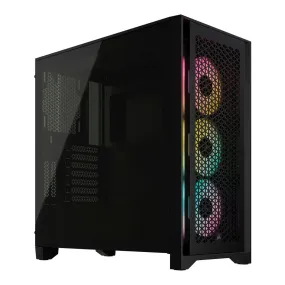 Corsair CC-9011240-WW iCUE 4000D RGB AIRFLOW Mid-Tower ATX Case - Black