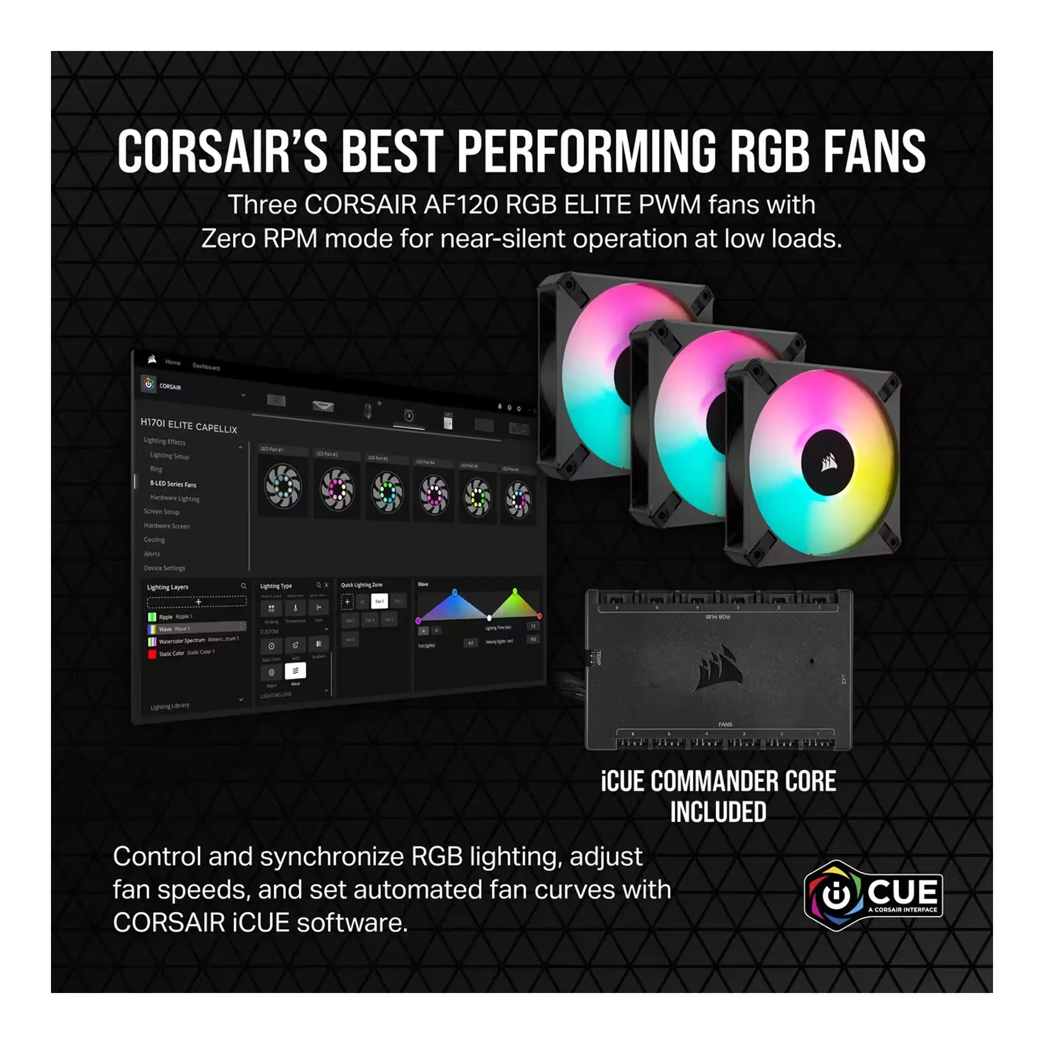 Corsair CW-9060070-WW iCUE H150i ELITE CAPELLIX XT Liquid CPU Cooler