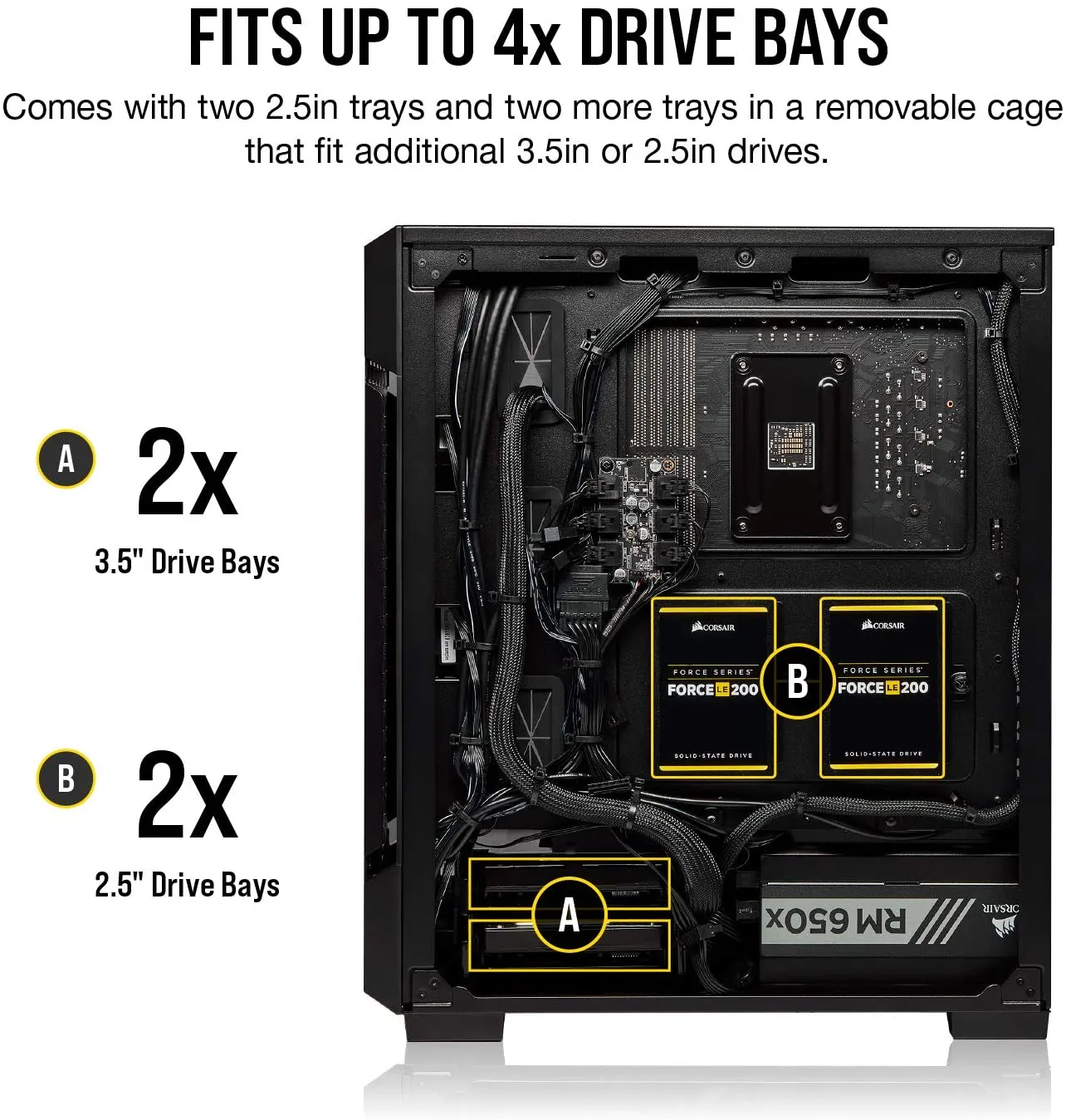 Corsair PC Case iCUE 220T RGB Airflow Tempered Glass Mid-Tower Smart Case - Black (CC-9011173-WW)