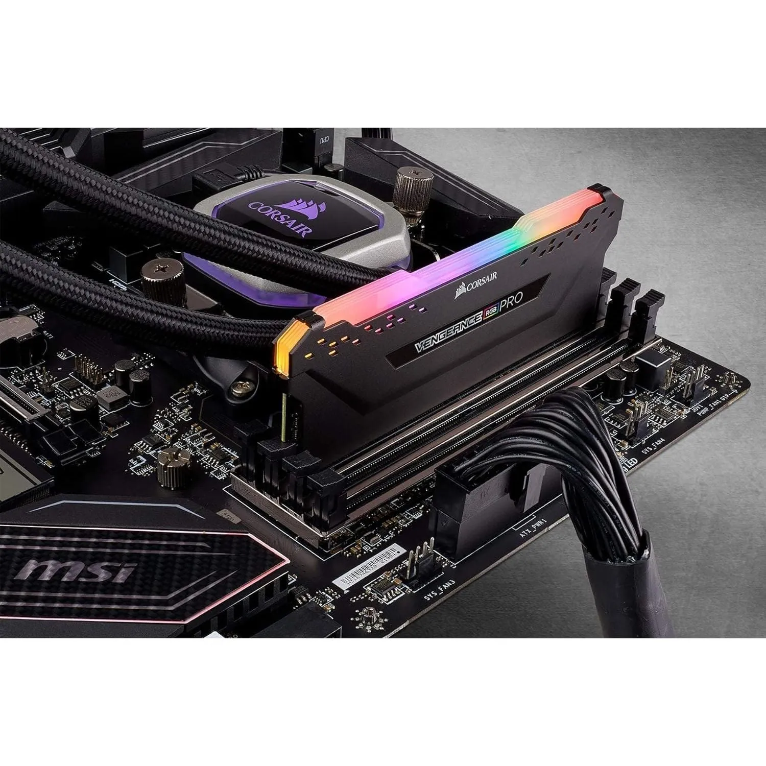 Corsair Vengeance RGB PRO 16GB (1x16GB) DDR4 3600 (PC4-28800) C18 Optimized for AMD Ryzen – Black