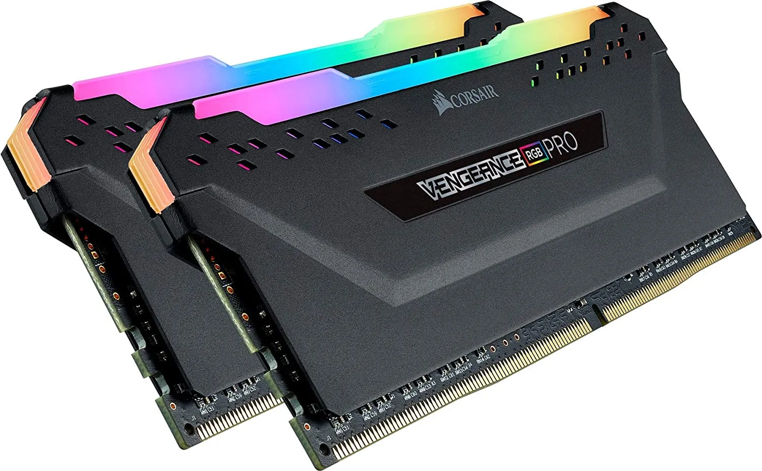 Corsair Vengeance RGB Pro 16GB (2 x 8GB) DDR4 DRAM 2666MHz C16 Memory Kit — Black