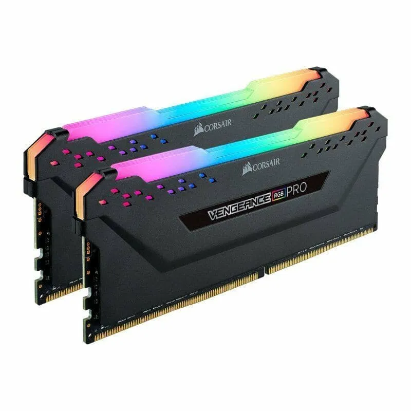 CORSAIR VENGEANCE RGB PRO 16GB (2x8GB) DDR4 3600 (PC4-28800) C18 AMD Optimized Memory – Black