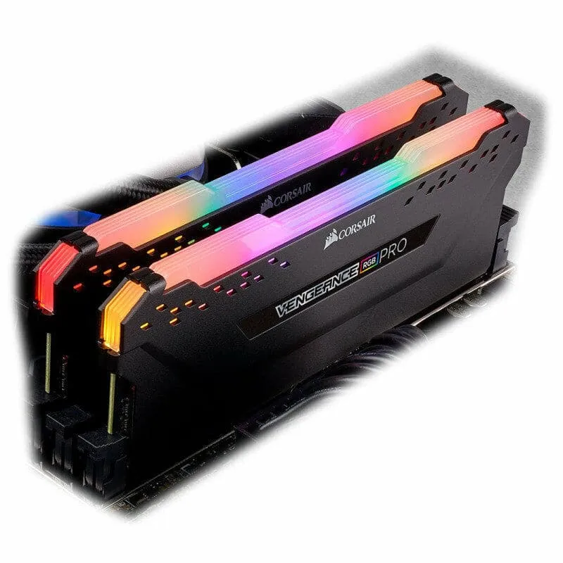 CORSAIR VENGEANCE RGB PRO 16GB (2x8GB) DDR4 3600 (PC4-28800) C18 AMD Optimized Memory – Black