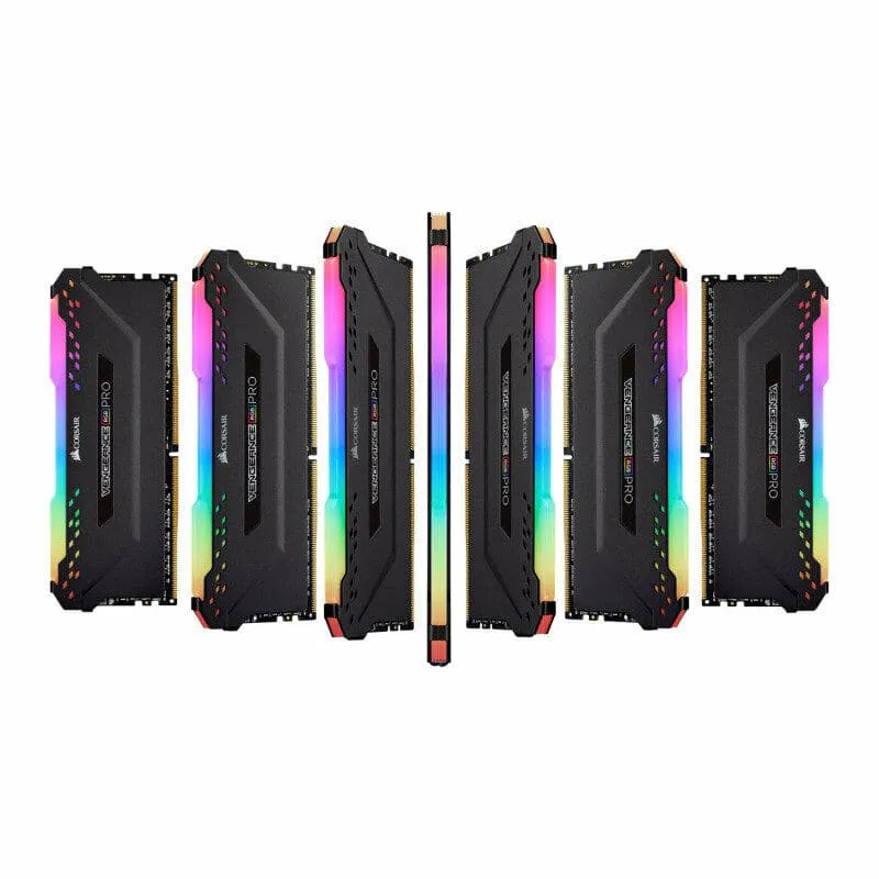 CORSAIR VENGEANCE RGB PRO 16GB (2x8GB) DDR4 3600 (PC4-28800) C18 AMD Optimized Memory – Black