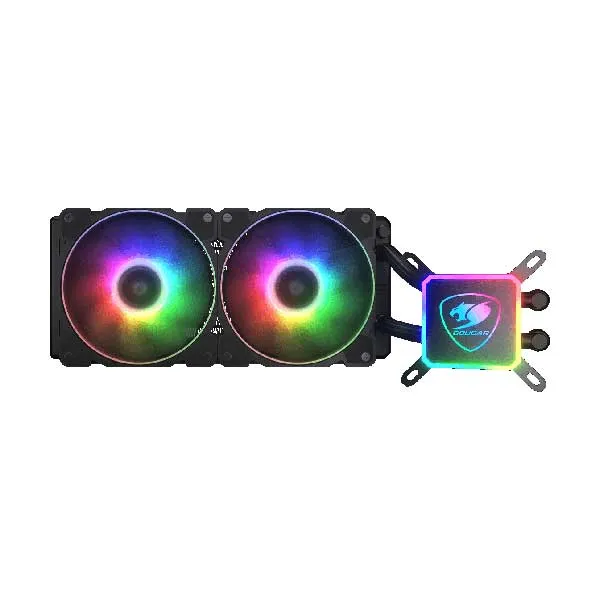 COUGAR AQUA ARGB 240 All-in-One Addressable RGB Liquid CPU Cooling System with Remote Controller