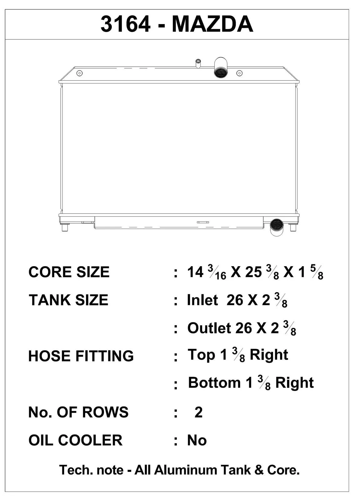 CSF Racing Radiators 3164