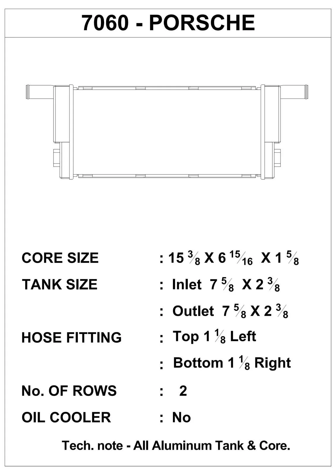 CSF Racing Radiators 7060