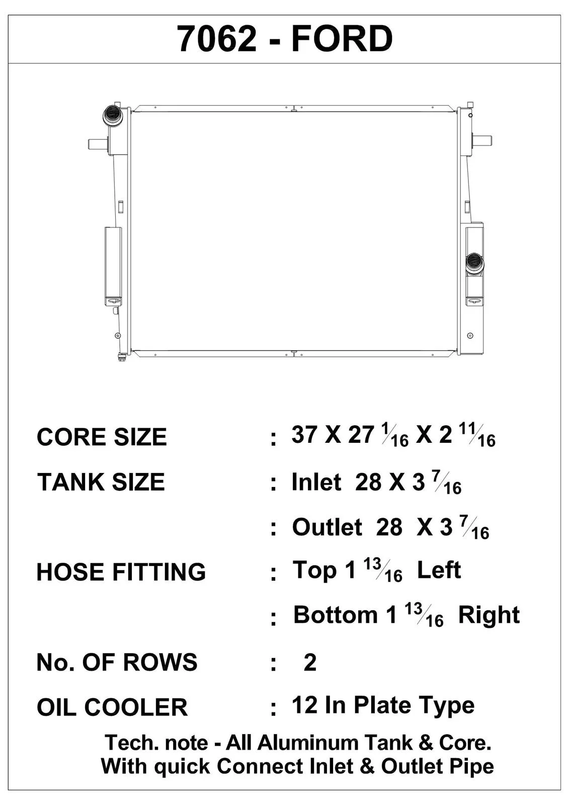CSF Racing Radiators 7062