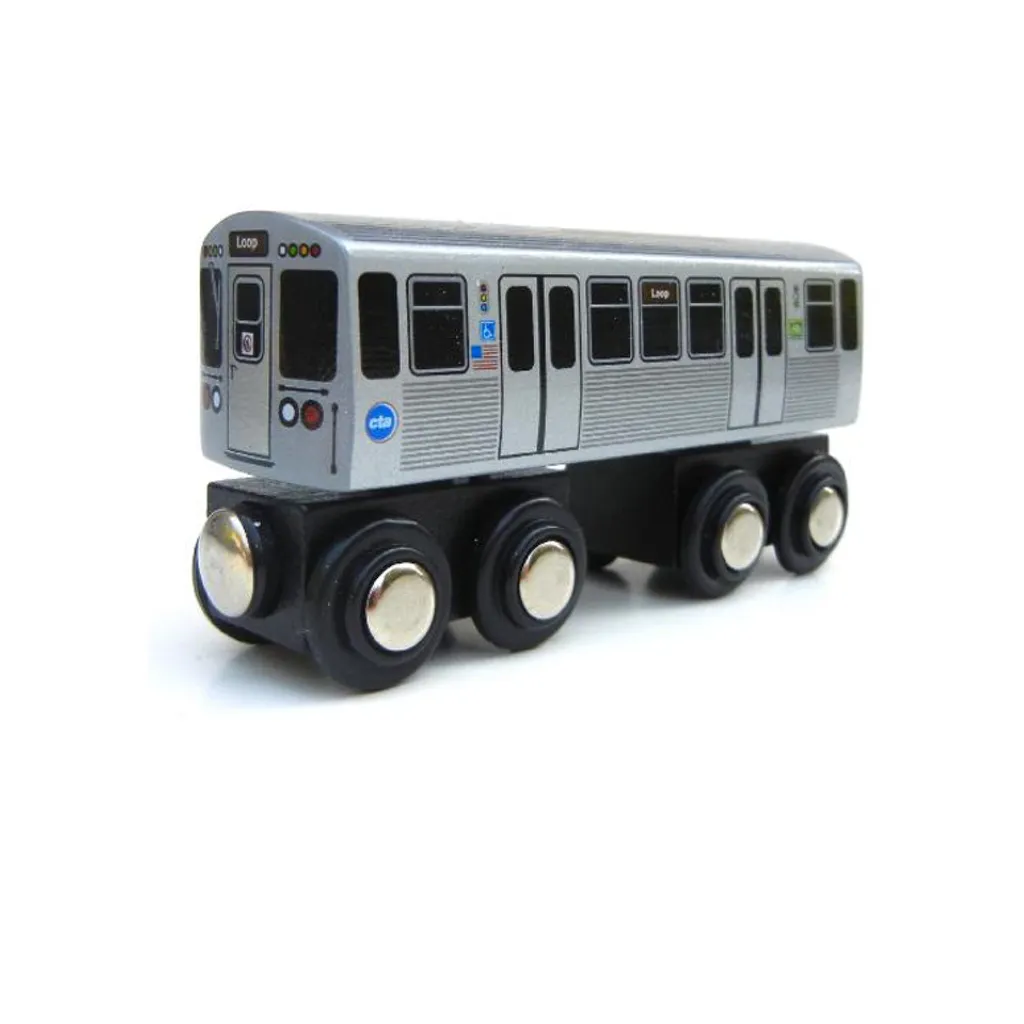 CTA Chicago 'L' Brown Line Wooden Train Toy