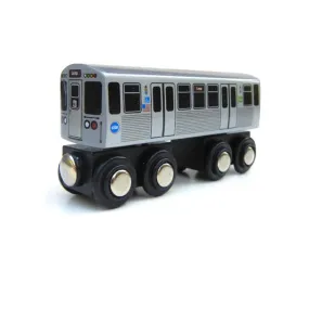 CTA Chicago 'L' Brown Line Wooden Train Toy