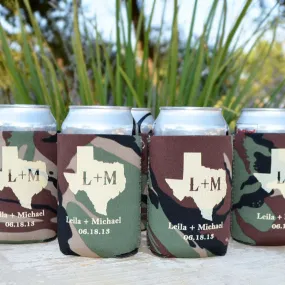 Custom Camo Can & Bottle Coolers