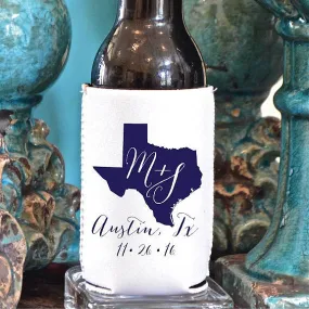 Custom Home State Can Coolers