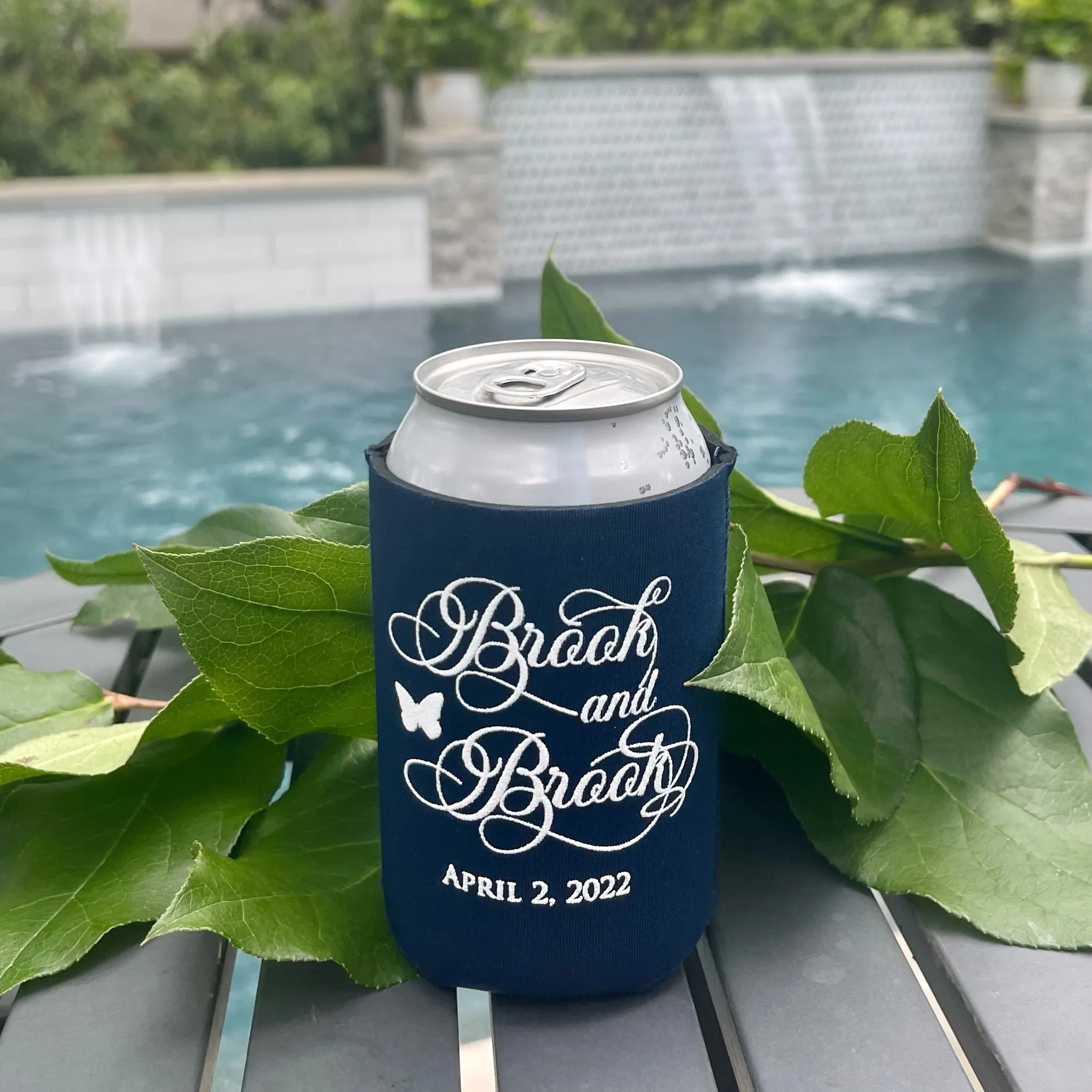 Custom Script Names Navy Can Coolers