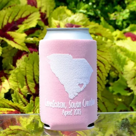 Custom State Outline Can Coolers