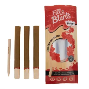 DaySavers Fill-A-Blunts Pre-Rolled Blunt Tubes w/ Wood Tips - Pack of 3