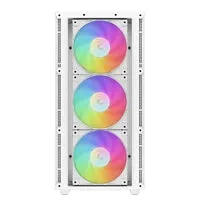 DeepCool CH560 Digital, White, Mid Tower Gaming Case, Tempered Glass, 4x ARGB Fans, E-ATX/ATX/MicroATX
