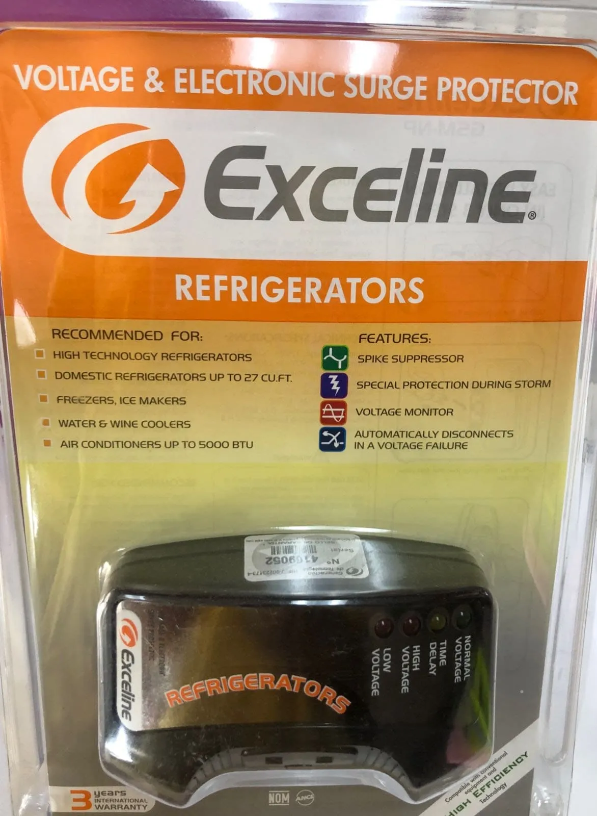 Exceline Surge Protector for (Refrigerators)- GSM-NP120E