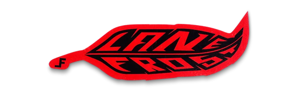 Feather Sticker-Red