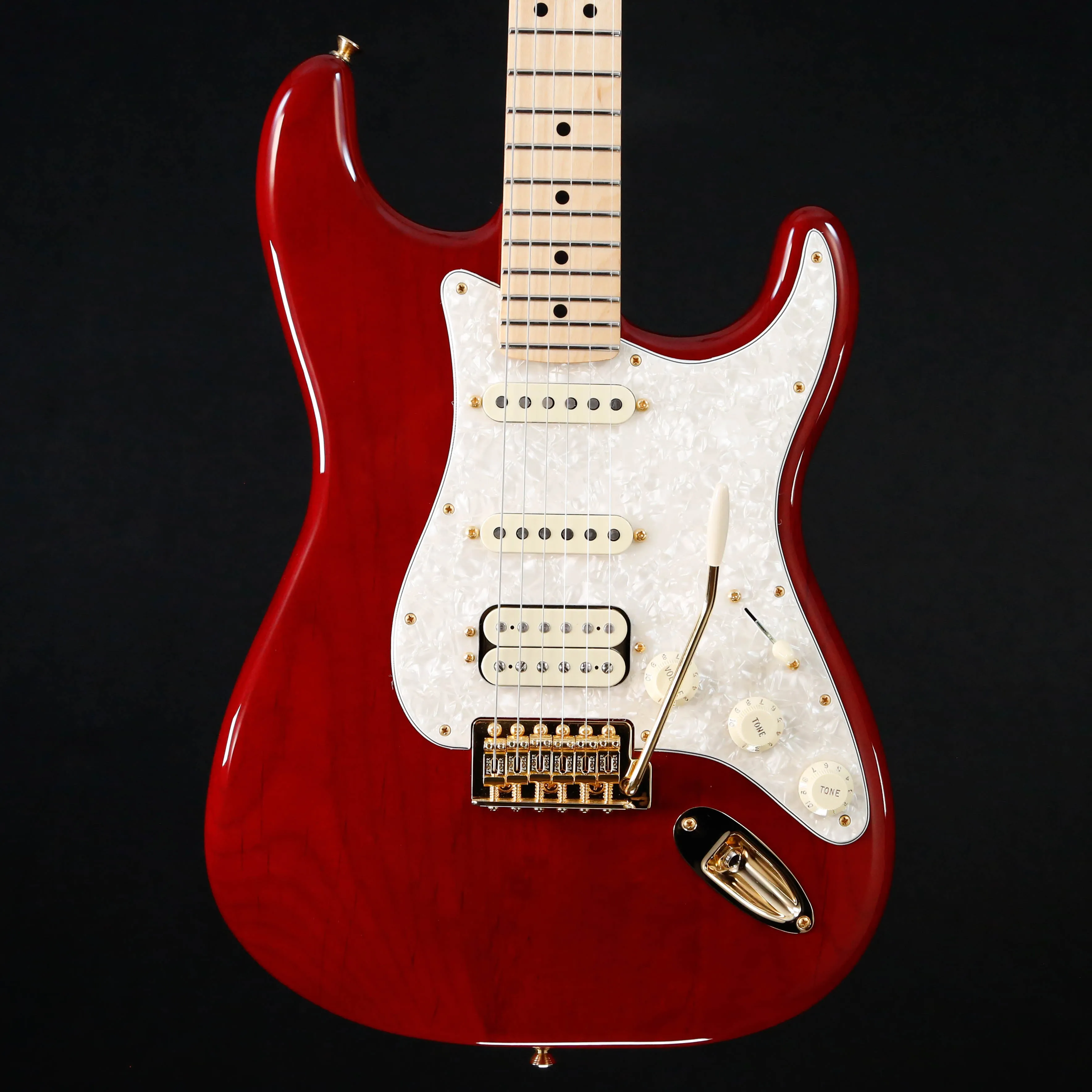Fender Tash Sultana Sig. Stratocaster HSS,Mpl Fb, Transparent Cherry