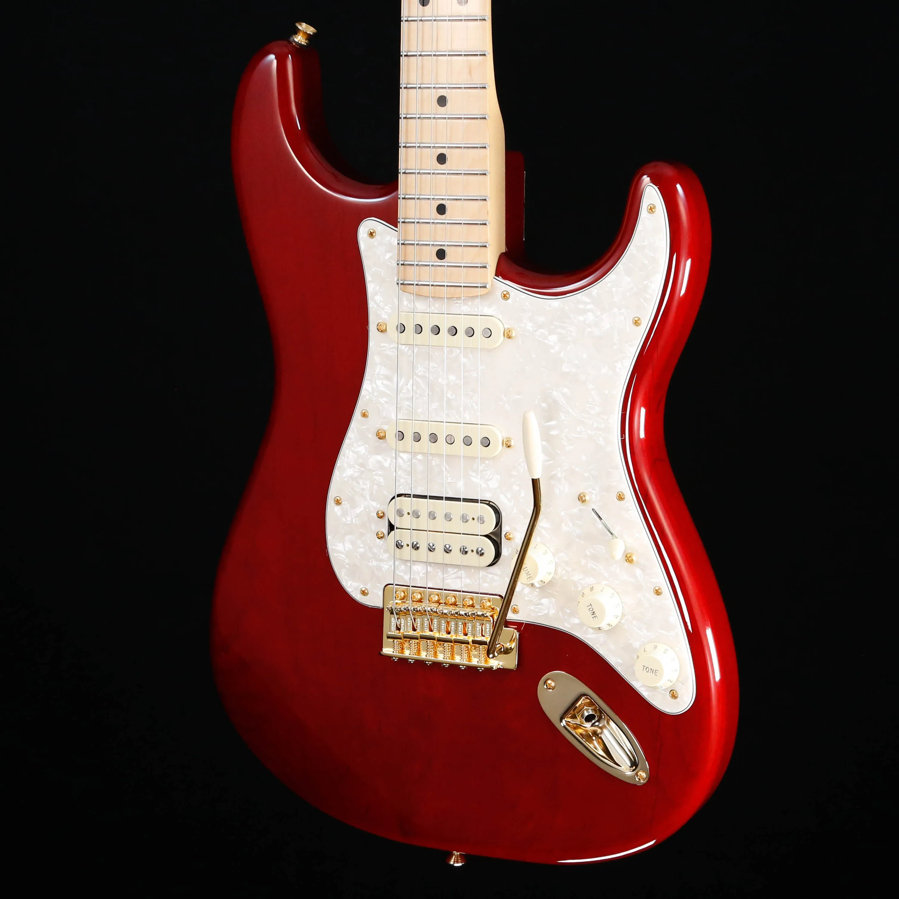 Fender Tash Sultana Sig. Stratocaster HSS,Mpl Fb, Transparent Cherry