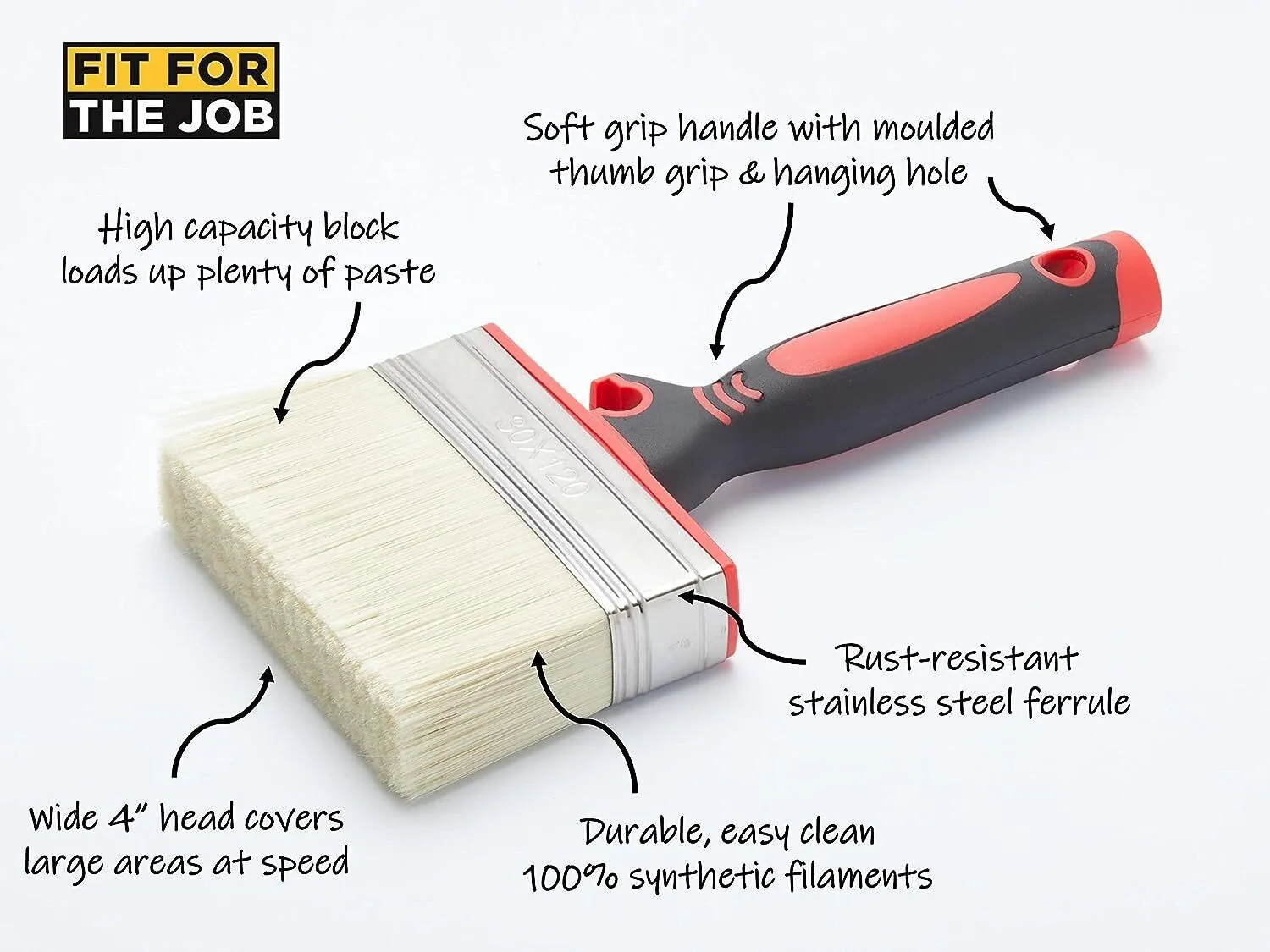 Fit For The Job Paste Block Brush 120mm