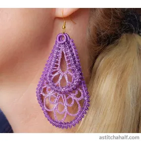 Freestanding Lace Loop Earrings