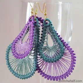 Freestanding Lace Lunar Loop Earrings