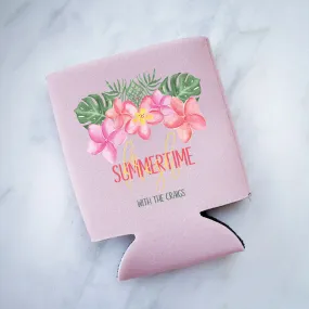 Full Color Summertime Crest Can Coolers